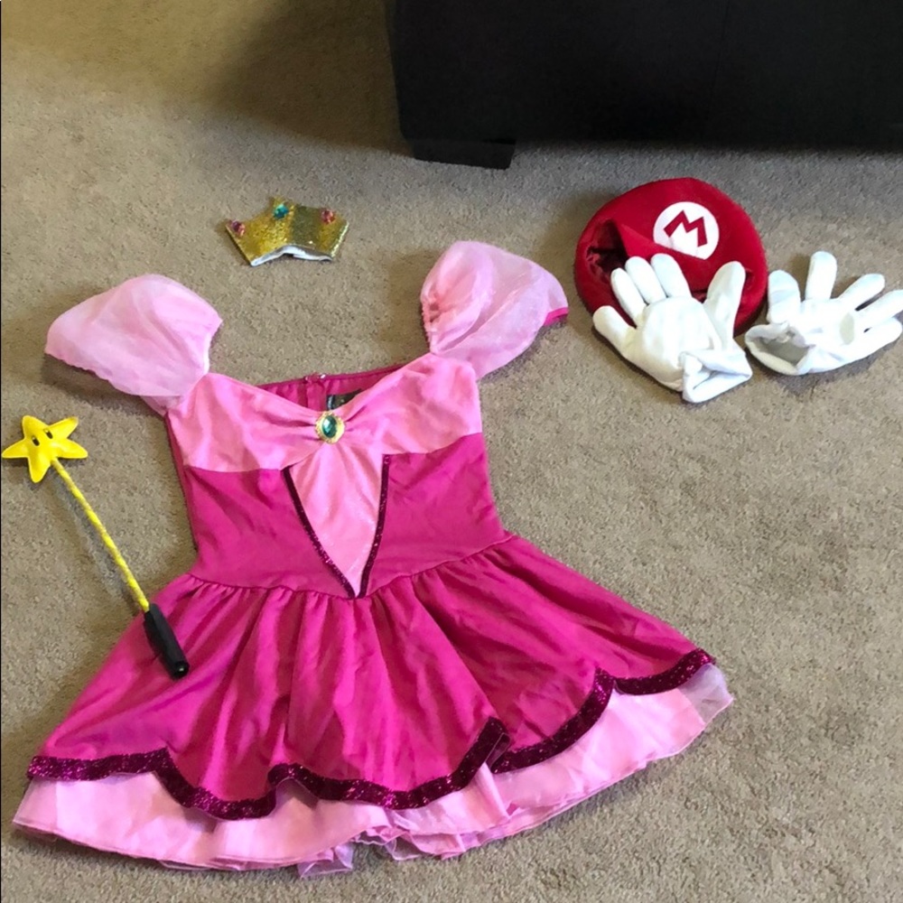 Princess Peach and Mario Costumes